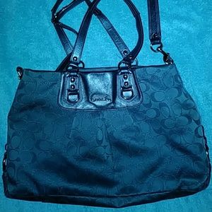 Gray coach Purse